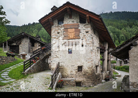 Maison Musée Jean Paul II, Papst Johannes Paul II. in Les Combes, Introd im Aosta-Tal, Italien gewidmete museum Stockfoto