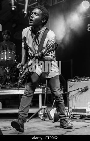 11. Juni 2015 - Manchester, Tennessee, USA - Musiker BENJAMIN BOOKER führt live auf der Bühne am Bonnaroo Arts and Music Festival Manchester, Tennessee (Credit-Bild: © Daniel DeSlover/ZUMA Draht) Stockfoto