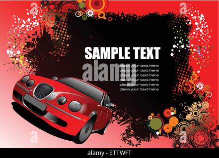 Grunge abstrakter High-Tech-Hintergrund. Vektor-illustration Stock Vektor