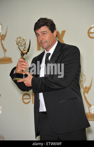 LOS ANGELES, CA - 18. September 2011: Kyle Chandler auf der 2011 Primetime Emmy Awards im Nokia Theatre L.A. Live. Stockfoto