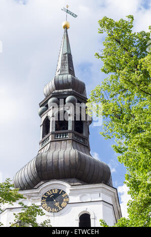 Glockenturm der Kathedrale von Saint Mary the Virgin in Tallinn (Dom), Estland Stockfoto