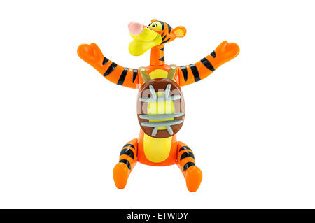 Bangkok, Thailand - 15. Februar 2015: Tigger Tiger Spielzeug von Disney Winnie The Pooh Cartoon Charakter. Stockfoto