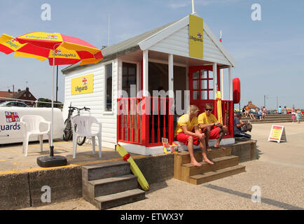 Rettungsschwimmer in Southwold in Suffolk Stockfoto