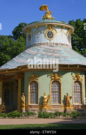 Chinesisches Haus, Teestube, Park Sanssouci, Potsdam. Stockfoto