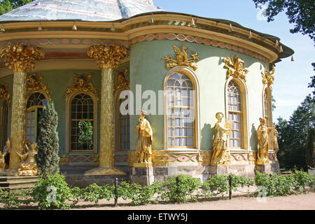 Chinesisches Haus, Teestube, Park Sanssouci, Potsdam. Stockfoto