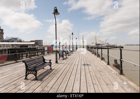 Alte Ha'penny Pier Halfpenny Harwich Stockfoto