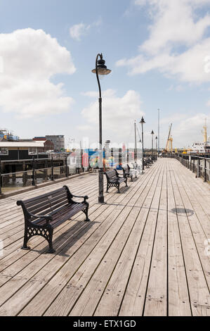 Alte Ha'penny Pier Halfpenny Harwich Hafen Stockfoto