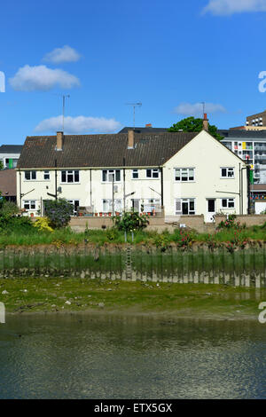 Old Ford Lock, River Lea, Bow Creek, London E3, Großbritannien Stockfoto