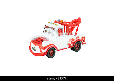 Bangkok, Thailand - 5. Februar 2015: Tokyo Mater Spielzeug Auto Japan-Version eine Hauptfigur des Disney Pixar Spielfilm Auto Stockfoto