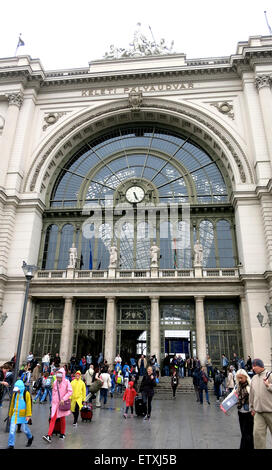 Keleti Palyaudvar Bahnhof Budapest Ungarn Stockfoto