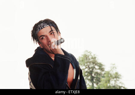 Peter Andre, führt Fun Day, Stewart Park, Marton, Middlesbrough, England, 20. August 1995. Stockfoto