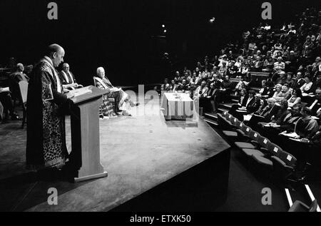 Offizielle Eröffnung des gerade fertiggestellten Warwick Arts Centre an der University of Warwick. 12. Oktober 1974. Stockfoto