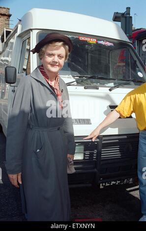 Angela Lansbury am Set von "Murder She Wrote".  19. Mai 1992. Stockfoto