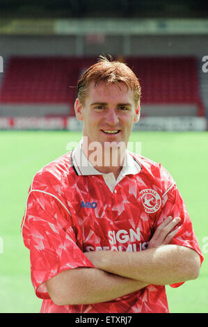 Walsall FFC, Pre Season Fototermin, 30. Juli 1993. Dean Smith, Walsall FC Spieler, 1989 bis 1994, 142 senior-Spiele, 2 Tore. Stockfoto