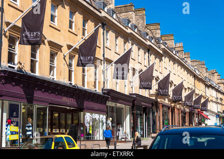 Jollys Kaufhaus Shop auf Milsom Street, Bath, Somerset, England, UK Stockfoto