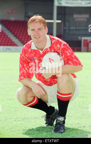 Walsall FFC, Pre Season Fototermin, 30. Juli 1993. Dean Smith, Walsall FC Spieler, 1989 bis 1994, 142 senior-Spiele, 2 Tore. Stockfoto