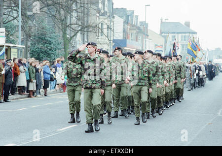 Remembrance Day Parade, Middlesbrough, Sonntag, 10. November 1991. Stockfoto