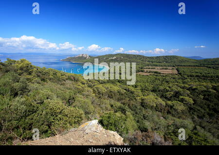 Die Porquerolles Inseln an der französischen Riviera Stockfoto