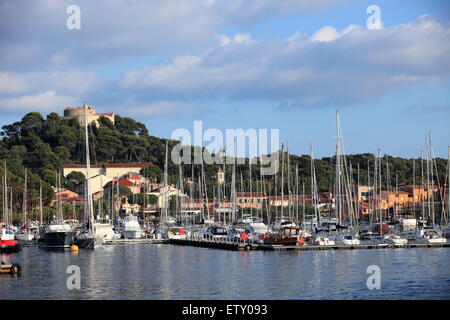 Die Porquerolles Inseln an der französischen Riviera Stockfoto