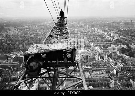 Bau des Turmes GPO, London. 15. Juli 1964. Stockfoto