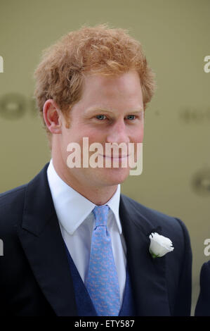 Ascot, Berkshire, UK. 16. Juni 2015. Prinz Harry bei der Royal Ascot-16. Juni 2015-Credit: John Beasley/Alamy Live-Nachrichten Stockfoto