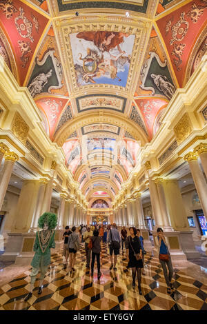 Reich verzierte Innenraum The Venetian Macao Casino und Hotel in Macau China Stockfoto