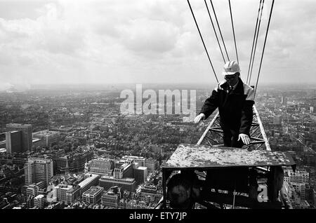 Bau des Turmes GPO, London. 15. Juli 1964. Stockfoto