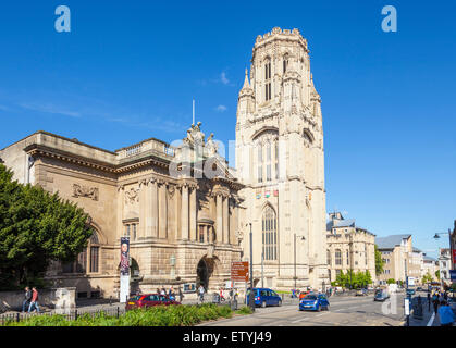 Bristol-Museum und die Kunstgalerie Bristol University Wills Memorial Building Bristol Avon England UK GB EU Europa Stockfoto