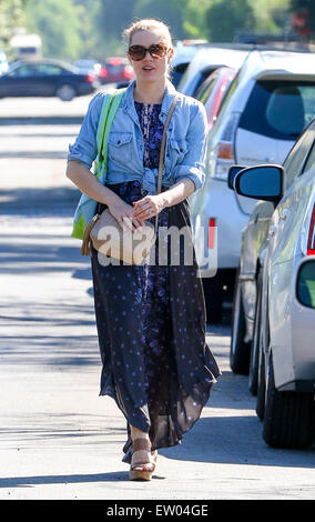 Amy Adams besucht einen Freund mit Los Angeles: Amy Adams wo: Los Angeles, California, Vereinigte Staaten von Amerika bei: 28. März 2015 Stockfoto