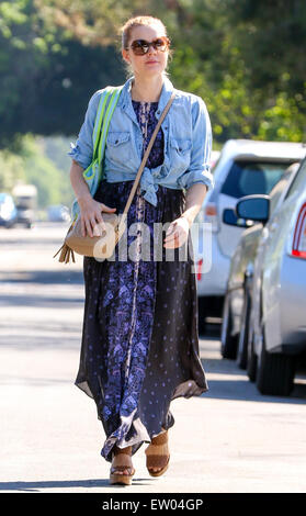 Amy Adams besucht einen Freund mit Los Angeles: Amy Adams wo: Los Angeles, California, Vereinigte Staaten von Amerika bei: 28. März 2015 Stockfoto