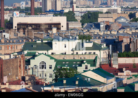 Blick auf St. Petersburg von der Kolonnade der St. Isaaks Kathedrale Stockfoto