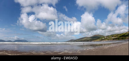 Panorama am Zoll Strand, Iveragh-Halbinsel, County Kerry, Irland Stockfoto