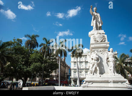 Jose Marti-Statue im Stadtpark in Havanna Stockfoto