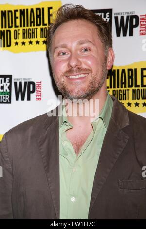 Premiere von The unbestreitbar Sound Right jetzt am Rattlestick Theater - Ankünfte.  Mit: Chris Kipiniak Where: New York City, New York, Vereinigte Staaten, wann: 3. April 2015 Stockfoto