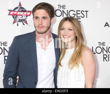 Die längste Fahrt Premiere D: Kyle Jenner, Melissa Benoist Where: Los Angeles, California, Vereinigte Staaten von Amerika bei: 7. April 2015 Stockfoto