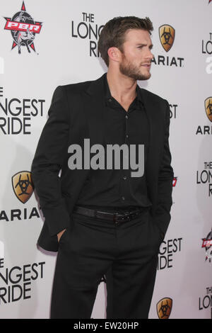 Die längste Fahrt Premiere mit: Scott Eastwood Where: Los Angeles, California, Vereinigte Staaten von Amerika bei: 7. April 2015 Stockfoto