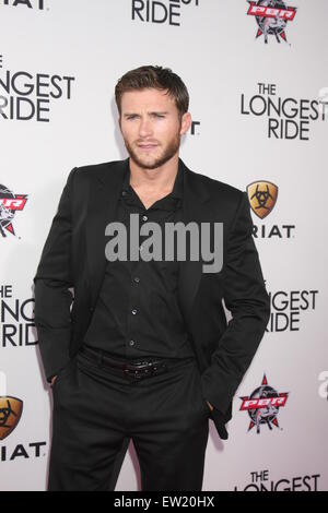 Die längste Fahrt Premiere mit: Scott Eastwood Where: Los Angeles, California, Vereinigte Staaten von Amerika bei: 7. April 2015 Stockfoto