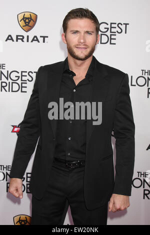 Die längste Fahrt Premiere mit: Scott Eastwood Where: Los Angeles, California, Vereinigte Staaten von Amerika bei: 7. April 2015 Stockfoto