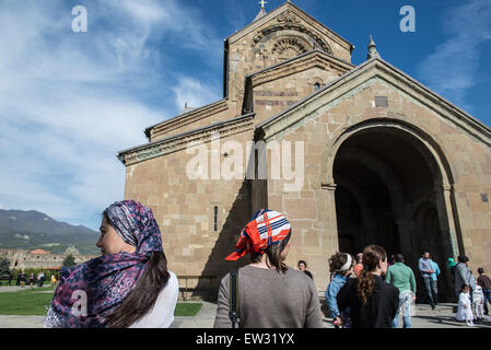 Georgische Orthodoxe Swetizchoweli (Living Säule) Kathedrale in UNESCO-Altstadt von Mzcheta, Georgien Stockfoto