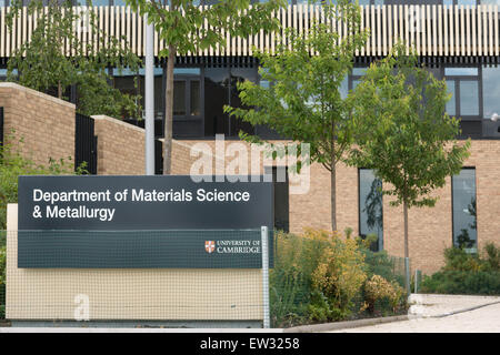 Abteilung der Werkstoffwissenschaft und Metallurgie Gebäude, Universität Cambridge, England. Stockfoto