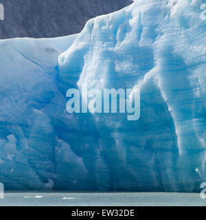 Ansicht des Eisbergs in See, Lago Grey, Grey Gletscher, Nationalpark Torres del Paine, Patagonien, Chile Stockfoto