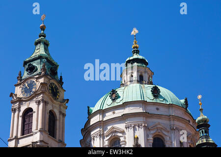 St.-Nikolaus-Kirche in Prag, Tschechien Stockfoto