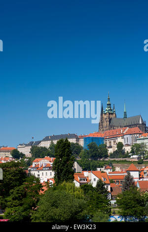 Blick auf die Prager Burg, Tschechien Stockfoto