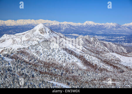 Shiga Kogen Resort im Winter, Nagano, Japan Stockfoto