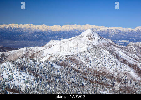 Shiga Kogen Resort im Winter, Nagano, Japan Stockfoto