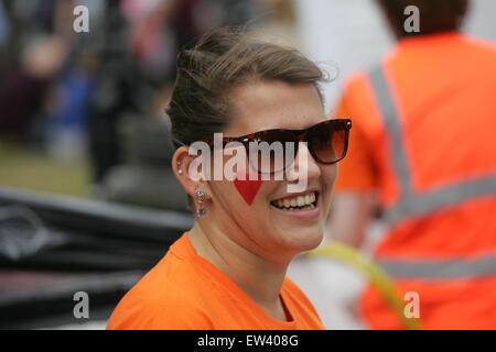 London, UK. 17. Juni 2015. Campaigner bei einer "treffen Ihre MP" Veranstaltung in Central London Credit: Finn Nocher/Alamy Live News Stockfoto