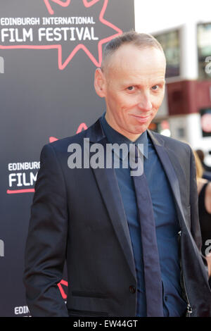 Edinburgh, UK. 17. Juni 2015. Die Besetzung von The Legend of Barney Thomson, unter der Regie von Robert Carlyle, kommen an der Edinburgh International Film Festival Gala Eröffnung World Premiere. Abgebildete Ewen Bremner Credit: Richard Dyson/Alamy Live-Nachrichten Stockfoto