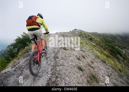 Mountainbike-Touren am Berg. St. Helens National Volcanic Monument Stockfoto