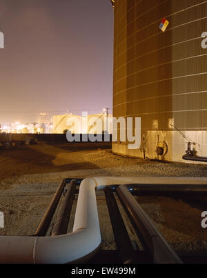 Transfer-Ölfazilität Stockfoto