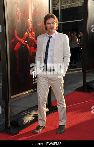 LOS ANGELES, CA - 21. Juni 2011: Sam Trammell bei der Los Angeles Premiere der vierten Staffel der HBO Serie "True Blood" im Cinerama Dome, Hollywood. Stockfoto